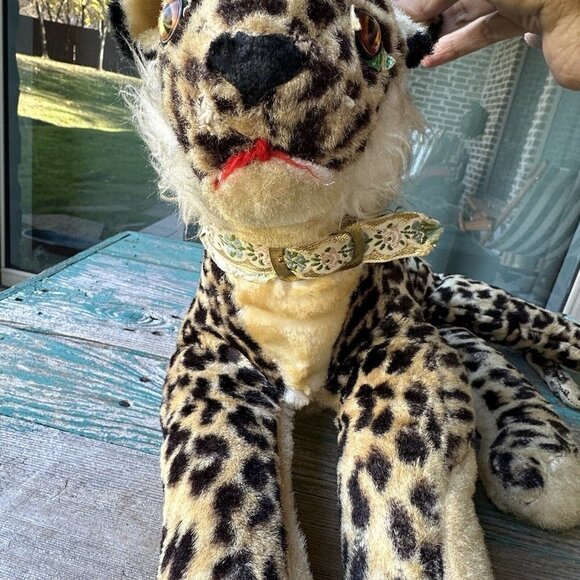 VTG Rushton Star Creation Plush Stuffed Animal Leopard Plushie 1940s 1950s Rare - Picture 8 of 12